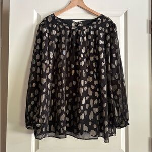 Talbots Plus Women’s Blouse with Shimmer Detail